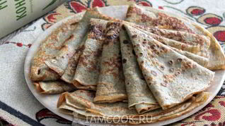 Блины с конопляной мукой