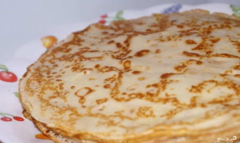 Рецепт блинов с крахмалом