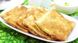 Блины с курицей