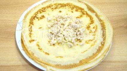 блины с курицей