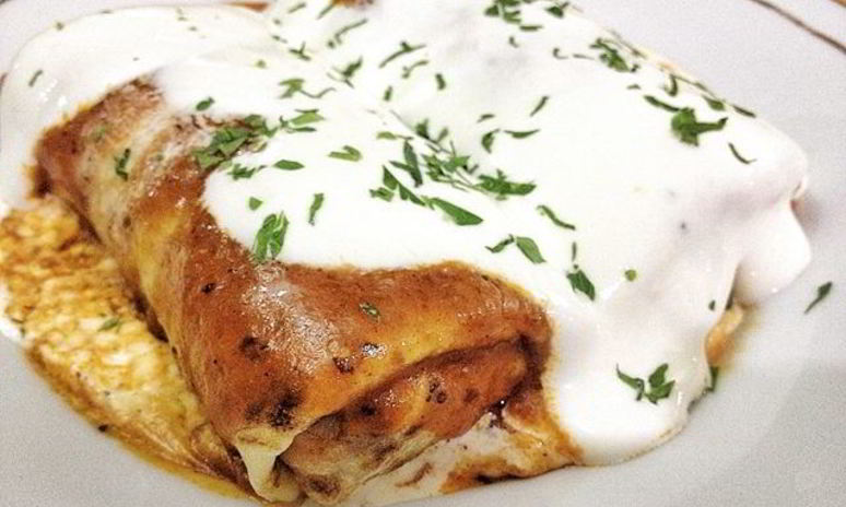 Рецепт блинов с мясом