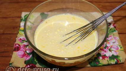 блины с ветчиной и сыром