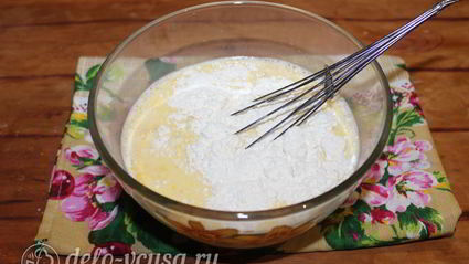 блины с ветчиной и сыром