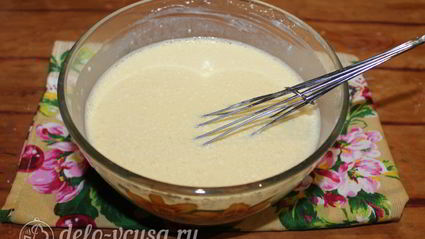 блины с ветчиной и сыром