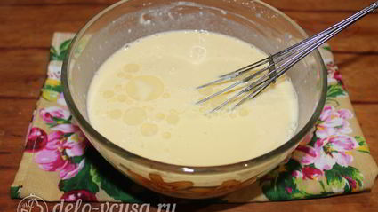 блины с ветчиной и сыром