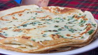 Блины с зеленью