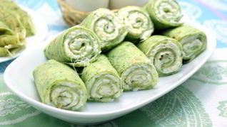 Блины со шпинатом