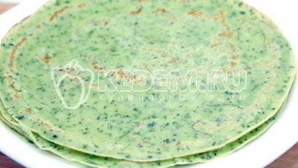 блины со шпинатом