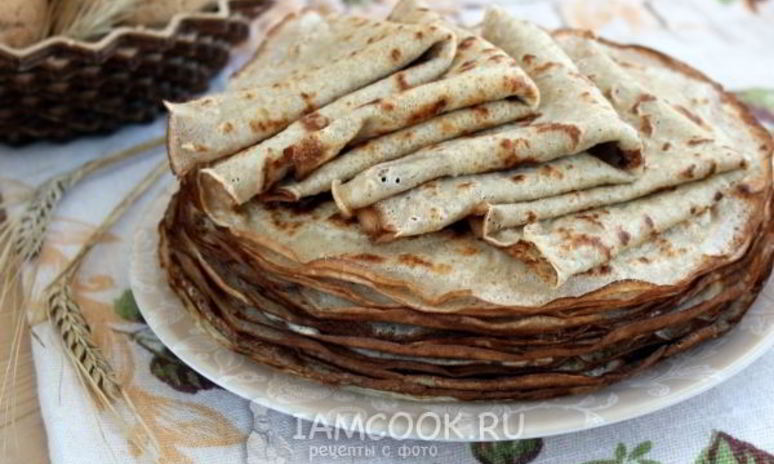 Рецепт блинов цельнозерновых