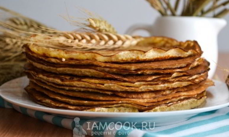 Рецепт диетических овсяных блинов