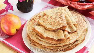 Гречневые блины тонкие