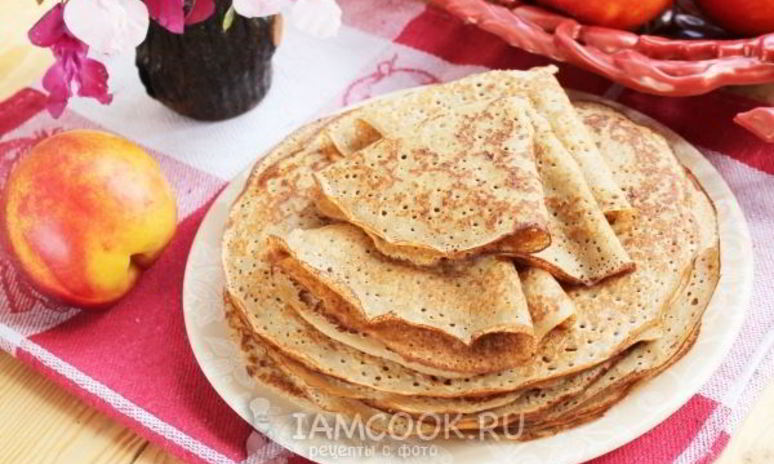 Рецепт гречневых блинов тонких