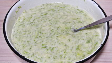 кабачковые блины на кефире