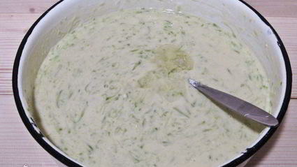 кабачковые блины на кефире