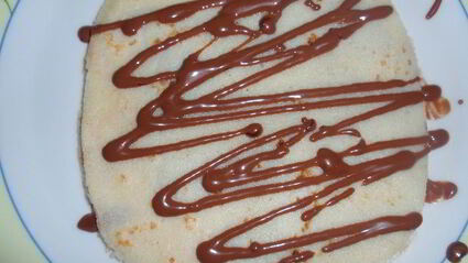 манные блины с шоколадом к масленице