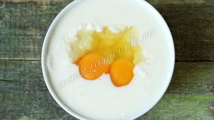 панкейки с голубикой