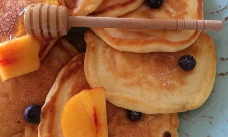 Рецепт панкейков с нектаринами