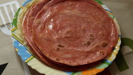 плетеные блинчики с гречневой начинкой