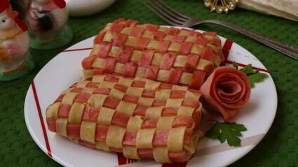 плетеные блинчики с гречневой начинкой