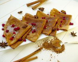 Пряничные блины на молоке