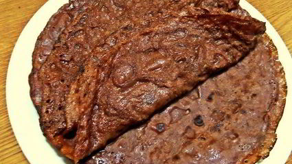 шоколадные блины с лимонным курдом