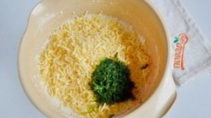 сырные блины с укропом