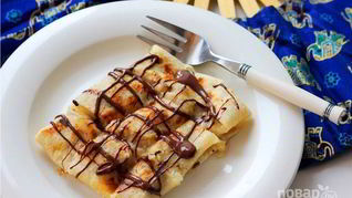 Тайские блинчики с бананами