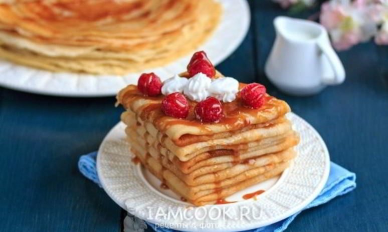 Рецепт вегетарианских блинов