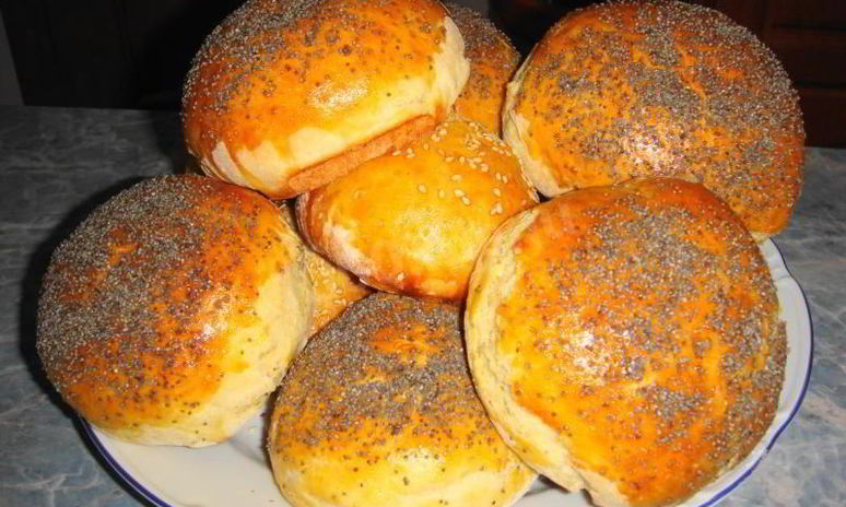 Рецепт булочек на воде с маком