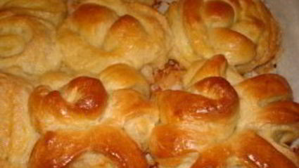 булочки с творогом из дрожжевого теста