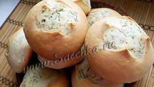 Булочки с укропом