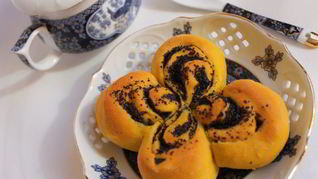 Булочки Тыквенные цветочки