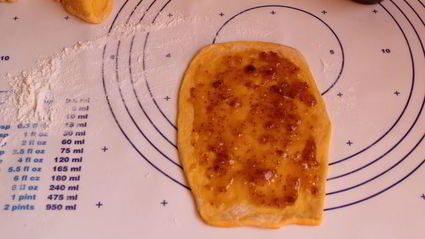 булочки тыквенные цветочки