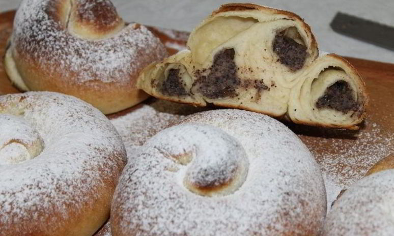 Рецепт испанских булочек ensaimadas с украинской начинкой