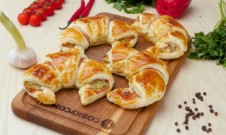 Рецепт круассанов с беконом