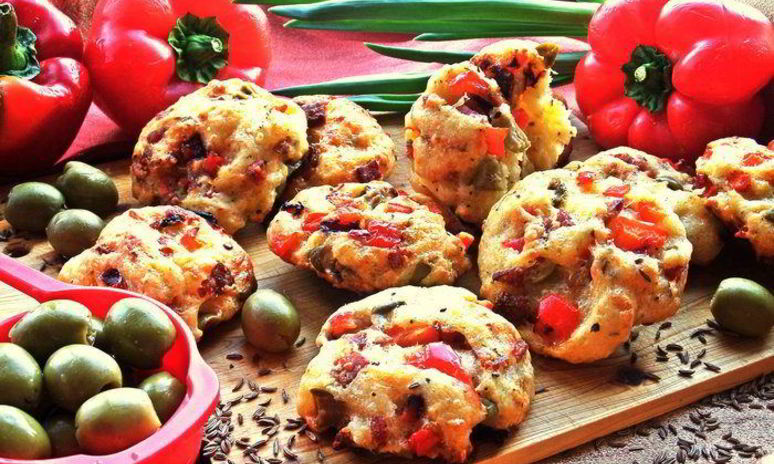 Рецепт ленивых пицц-булочек на творожном тесте