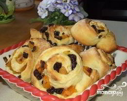 Плюшки с фруктами