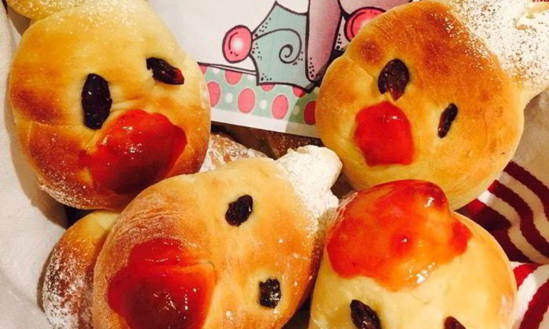 Рецепт рождественские булочки рудольфа