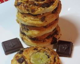 Шоколадно-банановые булочки Улитки