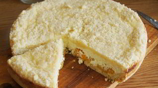 Творожная королевская ватрушка с курагой