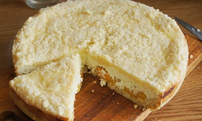 Рецепт творожной королевской ватрушки с курагой