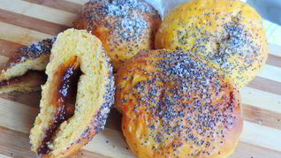 Тыквенно-творожные булочки