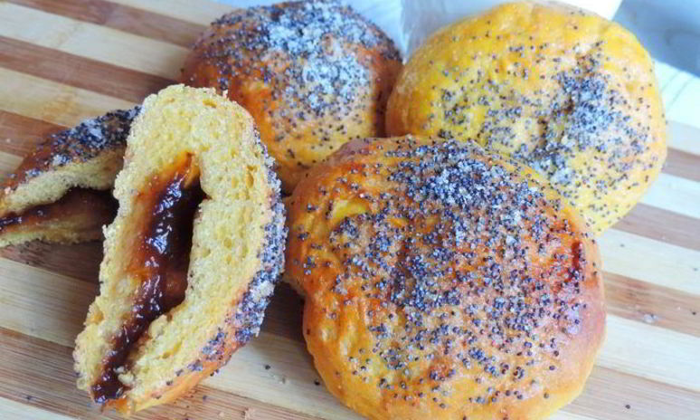 Рецепт тыквенно-творожных булочки