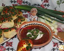 Украинские пампушки с чесноком