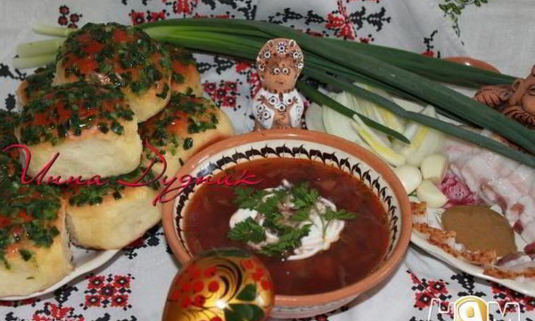 Рецепт украинских пампушек с чесноком