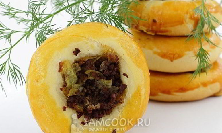 Рецепт ватрушек с мясом