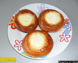 Ватрушки с творогом на тесте со свежими дрожжами