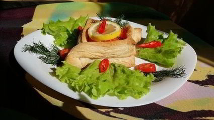 быстрые слойки с семгой