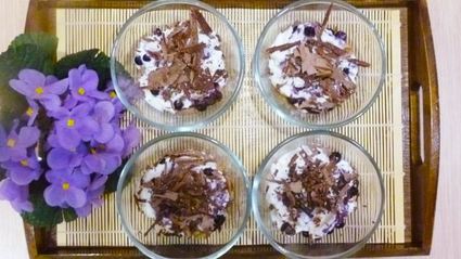 быстрый черничный чизкейк