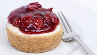 Быстрый вишневый чизкейк